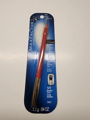 MAX FACTOR LIPLINER LIPSTICK BRUSH #121 BRAZILIAN CORAL  - Image 1 of 2