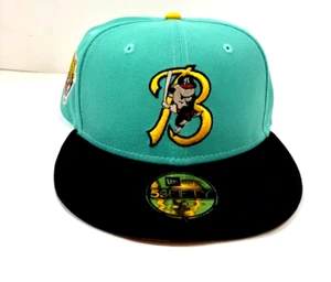 BUFFALO BISONS  MILB NE International League Fitted Hat ~Mint/Black - Picture 1 of 6