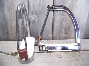 Stirrup Irons - SS Peacock Irons (Pair) - 4 1/2" - Picture 1 of 3