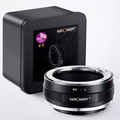 K&F Concept Lens Mount Adapter PK-L For Pentax K PK Mount Lens to L Mount Camera - Image 1 of 4