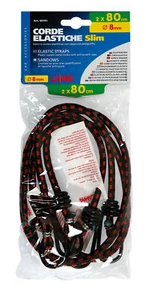 60191 SLIM ELASTIC CORDS Ø 8 MM 2X80 CM 1PZ - Picture 1 of 2