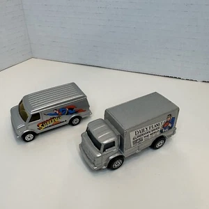 Vintage Corgi Juniors Superman Supervan US Van Daily Planet Delivery Truck Lot - Picture 1 of 12