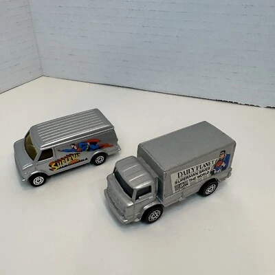 Vintage Corgi Juniors Superman Supervan US Van Daily Planet Delivery Truck Lot - Image 1 of 4