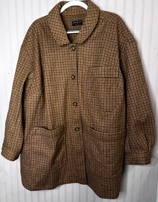Lane Bryant Womens COAT 26 Academic Plaid Pockets Lined Career Light NWOTS - Image 1 of 4