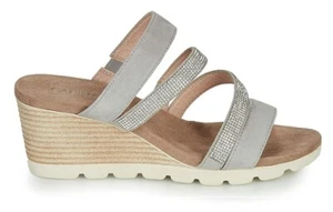 Sandalias para mujer CAPRICE OnAir Technology Diamante Cuña Zapatos Gris Talla UK 4,5 - Imagen 1 de 1