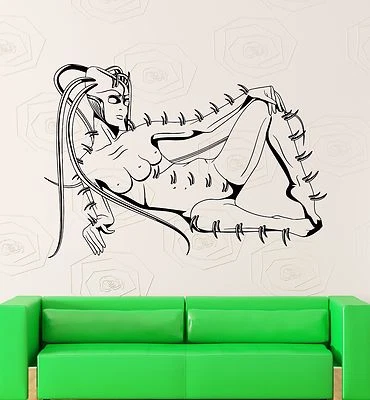 Pegatinas de pared calcomanía de vinilo Hot Allien Spaceman mujer tetas decoración de dormitorio (z2181) Foto 1 de 3