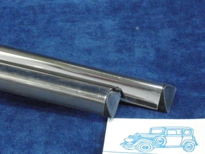 A 112 PROFILI SOTTOPORTA ACCIAIO CON TERMINALI NERI RUNNING BOARD BEADS NOS - Foto 1 di 1