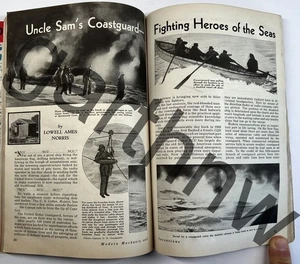 COAST GUARD 1934 USA HEROES PICTORIAL + PHILO FARNSWORTH TELEVISION INVENTION - Foto 1 di 2