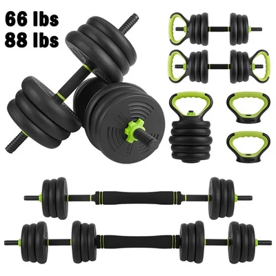 Juego de pesas rusas con pesas ajustables 44/66/88 lb gimnasio en casa fitness Foto 1 de 4