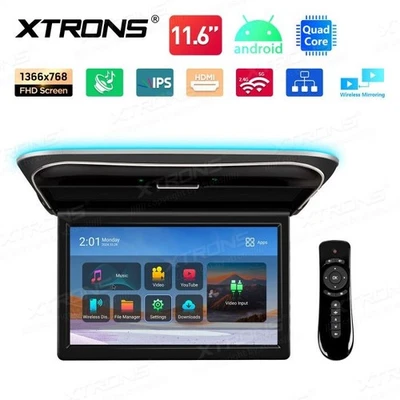 MONITOR DA TETTO ANDROID QUAD-CORE SINGOLO 11.6 POLLICI LED HD HDMI XTRONS - Immagine 1 di 4