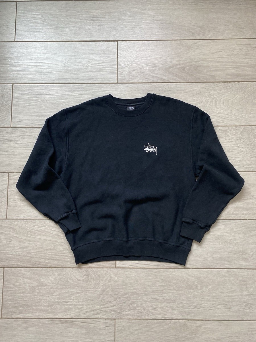トップス stuusy stock logo sweat black XL Stussy Stock Logo Embroidered Hoodie - Black - 118475-0001