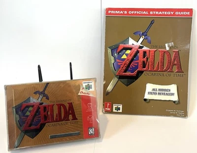 N64 Edición Coleccionista Zelda Ocarina Of Time CIB Con Guía de Estrategia Prima Foto 1 de 4