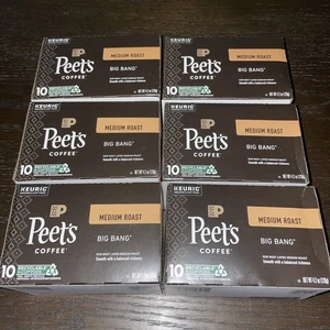 Peet's Big Bang K-Cup Lote Café 60ct Total Vainas Tostado Medio BB 1/28/2025 - Imagen 1 de 2