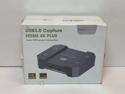 DIGITNOW USB3.0 HDMI Capture HDMI 4K Plus Video Capture Card ~ NEW & Sealed - Image 1 of 4