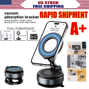 360° Verstellbar Magnetisch Vakuum Saugnapf Auto Handy Halter Halterung für MagSafe - Bild 1 von 18