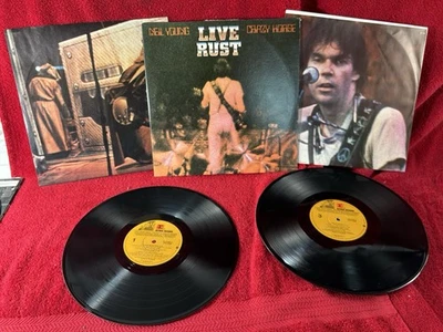 NEIL YOUNG CRAZY HORSE 1979 LIVE RUST 2 LP GATEFOLD COVER inner ultrasonic - Image 1 of 4