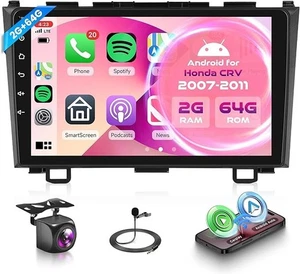 Für 2007-2011 Honda CRV Android 13 Apple Carplay Autoradio Radio GPS Navi WLAN - Bild 1 von 8