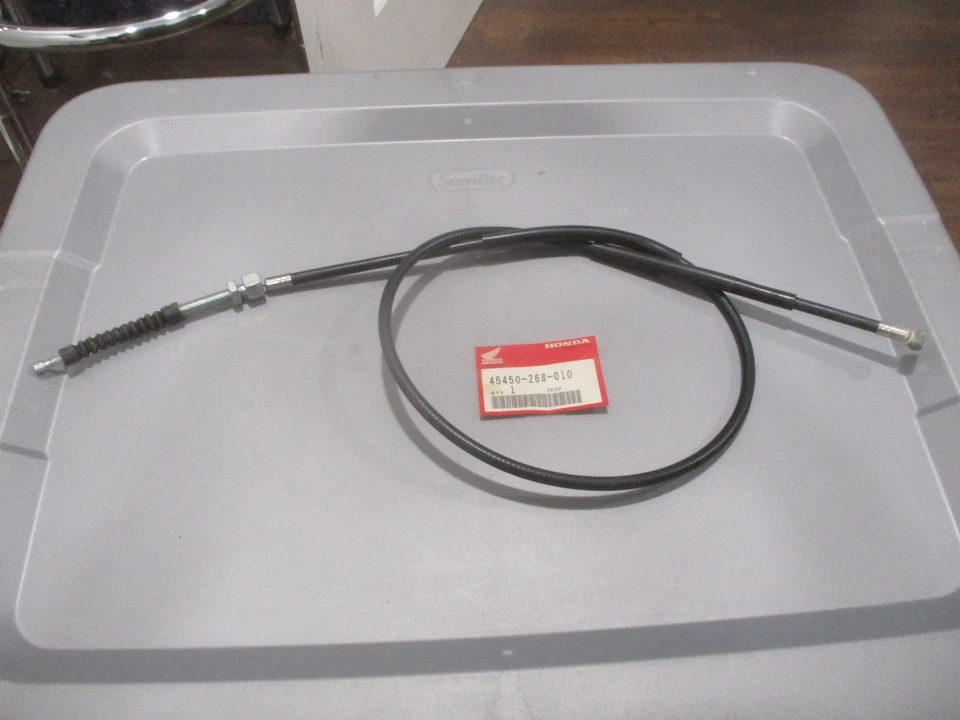 Cabo de freio dianteiro NOS Honda fabricante de equipamento original 1961 CB72 CB77 45450-268-010 - Imagem 1 de 1