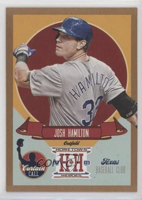 2013 Panini Hometown Heroes Curtain Call Gold Josh Hamilton #CC4 - Image 1 of 2
