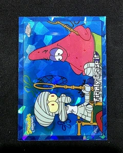 Pantalones cuadrados Topps 2025 cromo zafiro Bob Esponja #70 "agárralo firmemente" - Imagen 1 de 2