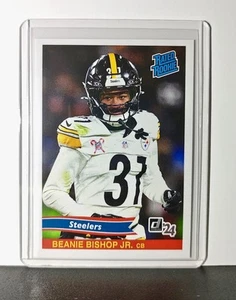 Beanie Bishop Jr. Rookie 2024 Panini Rated Rookie Retro NFL 39 Steelers 1 of 890 - Picture 1 of 2