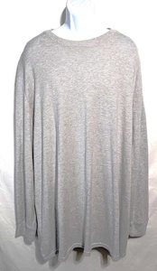 Shaquille O’Neal XLG Men’s 4XLT Gray Long Sleeve Shirt Cotton Blend Casual - Picture 1 of 8