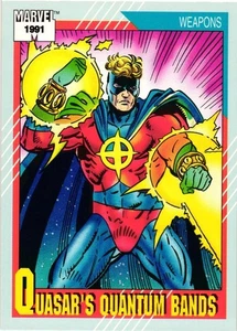 Quasar's Quantum Bands 1991 Marvel Waffen Karte - Bild 1 von 4
