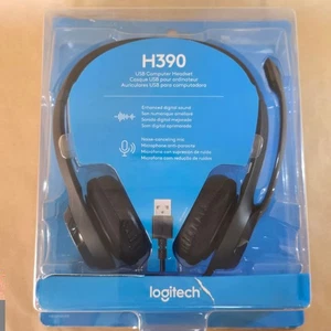 Brand New Logitech H390 Over-Head Comfort USB Headset - Conference Teams Zoom - Picture 1 of 8