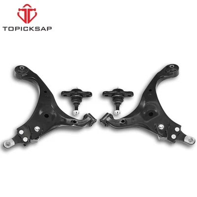 Braços de controle inferiores dianteiros com junta esférica 4 peças ajuste 2007-10 Kia Rondo Optima LX/EX/SX - Imagem 1 de 4