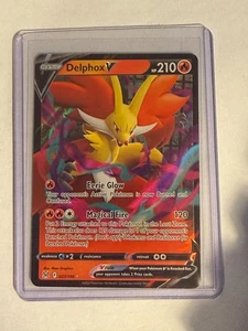 2022 Pokemon Sword and Shield Lost Origin #027 Delphox V UR - Bild 1 von 2