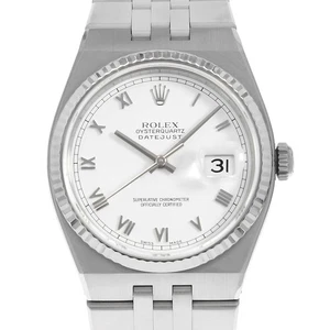 Rolex Oyster Cuarzo 17014 Blanco Roma N Número Segunda Mano Hombre - Imagen 1 de 12