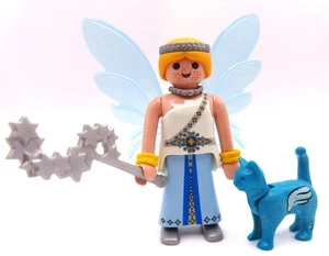Playmobil Fairy with Blue Magical Cat - Forest Garden Princess & Animal Figure - Bild 1 von 1