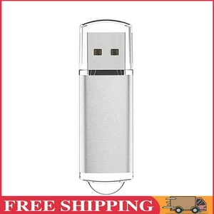 CW10029 High Speed USB 2.0 Flash Drive Clear Cap Thumb Drive (4GB Silver) - Bild 1 von 9