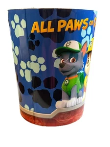 Canasta de basura Nickelodeon PAW Patrol todas las patas en cubierta lata 5 personajes habitación infantil” - Imagen 1 de 14