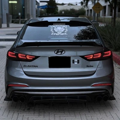 Luz trasera LED ahumada para Hyundai Elantra 2017-2018 sedán luces traseras secuenciales Foto 1 de 4