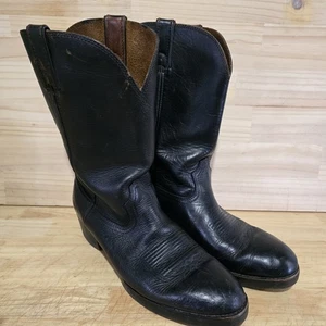 Stivali Durango in pelle nera antiolio suola antitraccia uomo taglia 10,5 D - Foto 1 di 16