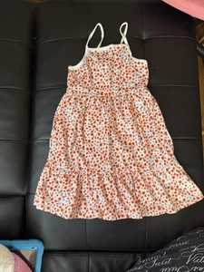 OLD NAVY Girls Sz Small 6-7 Floral Tiered Cotton Casual Sun Dress - Picture 1 of 3