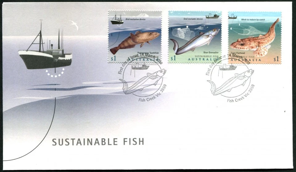 AUSTRALIA - 2019 'SUSTAINABLE FISH' First Day Cover [F3031] - Image 1 of 1
