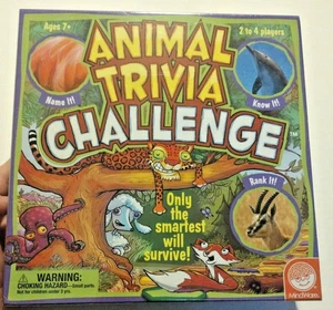 Animal Trivia Challenge Boardgame Game by MindWare 682334 Sealed NEW - Picture 1 of 4