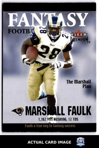 2002 Fleer Premium #7 MARSHALL FAULK St. Louis Rams HOF #/1200 NM - Picture 1 of 4