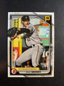 PAUL SKENES; (RC) 2024 Bowman PROSPECT; Minor League Stats only on Back; BP-125 - Bild 1 von 2