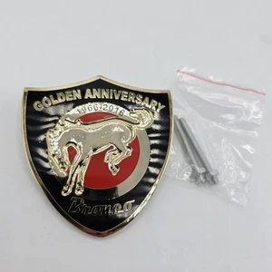 NOS Ford Bronco 50th Golden Anniversary Emblem Badge Ornament Grill Early 1966 - Bild 1 von 15