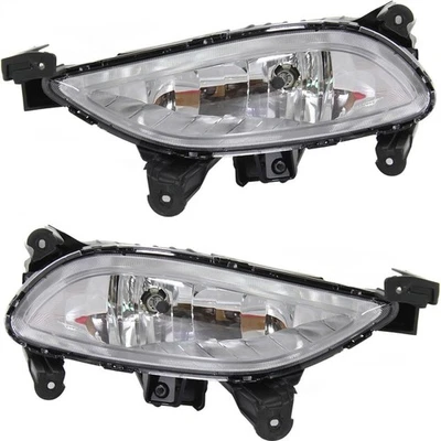 Fog Light Set Fits 2011-2013 Hyundai Sonata Front Halogen With Bulb CAPA 2Pc — 第 1/4 张图片