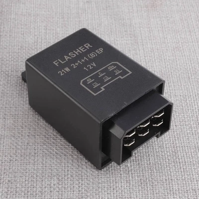 Tractor Trailer 6-Pins 12V 21W 2+1+1 Electronic Flasher Relay 75605146 - Image 1 of 4