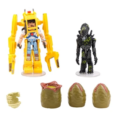 Aliens Deluxe Power Loader con Ripley y Minimates de Guerrero Alienígena Dañado por Batalla Foto 1 de 4