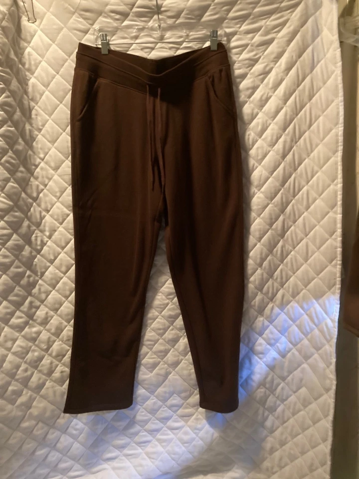 Pantalones para mujer Tek Gear ultrasuaves suaves de vellón talla grande MARRÓN Foto 1 de 1