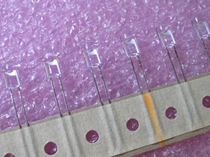 1300 PCS AGILENT HLMP-AD05-NR002 HP T1-3/4 5mm OVAL RED CLEAR LEDS 630nm - Picture 1 of 3