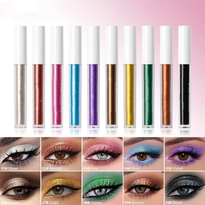 Mujeres Halloween Efecto Iluminador Brillo Líquido Sombra de Ojos Festival Maquillaje 1 Pieza Foto 1 de 4