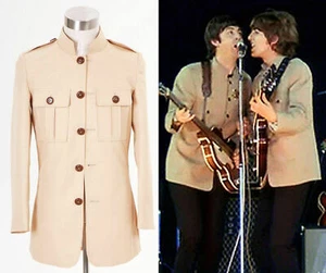 costume cappotto giacca beige stadio karitè John Lennon alta qualità - Foto 1 di 5