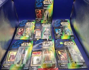 Kenner Star Wars The Power Of The Force Action Figure LOT NEW Leia Han Luke - Picture 1 of 6
